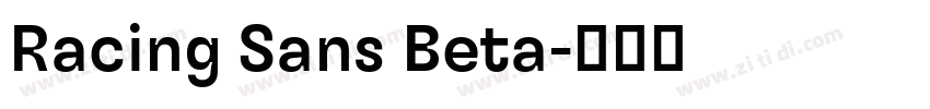 Racing Sans Beta字体转换